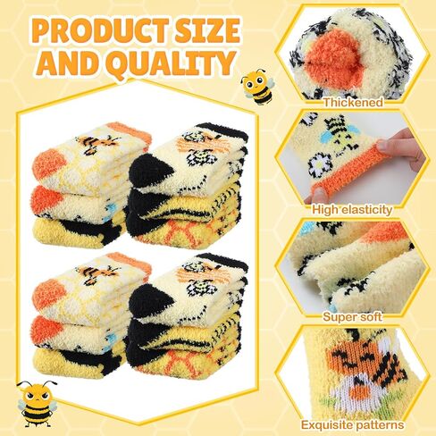 12 Sets Thicker Halloween Fuzzy Socks Warm Fuzzy Cozy and Soft Crew Socks for Halloween Gifts Boo Spooky Basket Stuffers for Men Women Fall Winter Warm Supplies Festival Party in Saudi Arabia