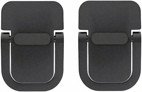 Black Portable Invisible Laptop Stand Zinc Alloy Foldable Laptop Feet Ergonomic Riser for Cooling and Stability 2pcs in Saudi Arabia