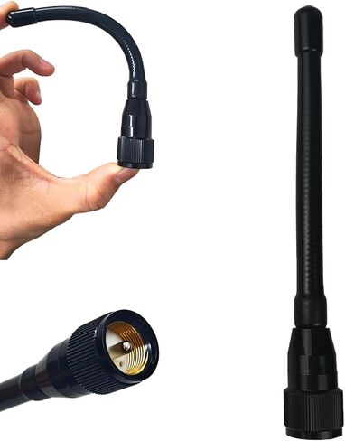 هوائي راديو VHF بحري منخفض المستوى 156-163 ميجاهرتز مع كابل محوري منخفض الخسارة RG58 بطول 16 قدم وموصل PL259 للقوارب الشراعية واليخوت مقاوم للماء in Kuwait