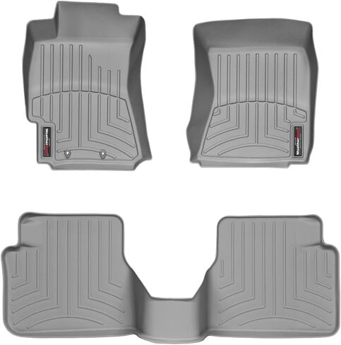 بطانات أرضية مخصصة من Weathertech لسيارة Subaru Forester - الصف الأول والثاني (441881-441662)، أسود in Kuwait