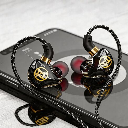 in Ear Headphones, Wired Headphones with Stereo bass, HiFi Wired Headphones, Cool Gaming Headphones, Suitable for Musicians and Singers (with Box) in Saudi Arabia