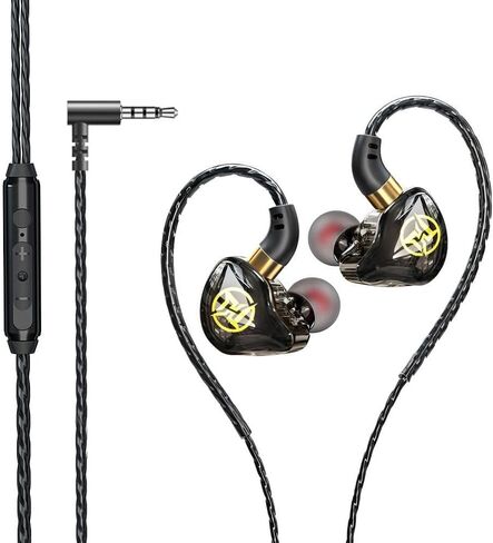in Ear Headphones, Wired Headphones with Stereo bass, HiFi Wired Headphones, Cool Gaming Headphones, Suitable for Musicians and Singers (with Box) in Saudi Arabia