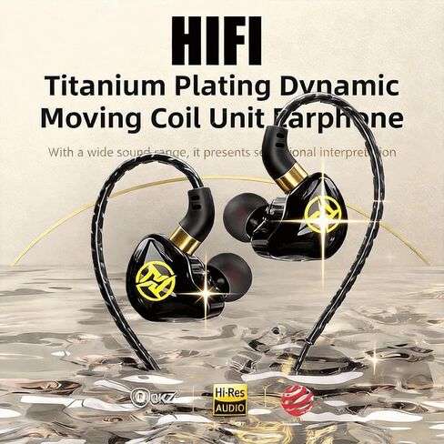 in Ear Headphones, Wired Headphones with Stereo bass, HiFi Wired Headphones, Cool Gaming Headphones, Suitable for Musicians and Singers (with Box) in Saudi Arabia