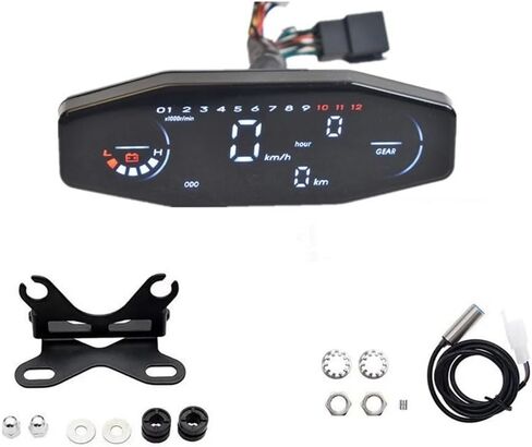 Motorcycle Speedometer Motorcycle Tachometer Digital Odemeter for KR200 Dual Tachometer Odometer Instrument Panel Dual Odometer Tachometer in Saudi Arabia
