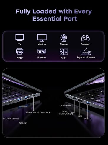 2026 15.6" Laptop, AMD Ryzen 3 4300U(4C/4T,Beat Intel Processor N100,up to 3.7GHz) Computer with Numbers Keyboard Type-C,WiFi 5 BT5.0, 54.72Wh for Student and Home in Saudi Arabia