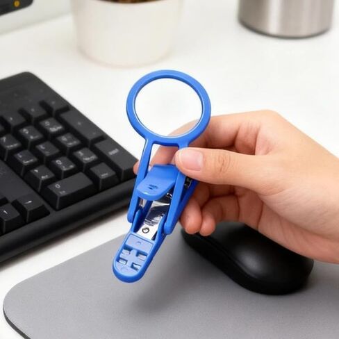 1Pc Rotatable Magnifying Lens Pet Nail Clippers For The Elderly With Magnifying Lens Nail Clippers Suitable For Hamsters Hedgehogs And Small Pets With Non-Slip Handles(white) in Saudi Arabia