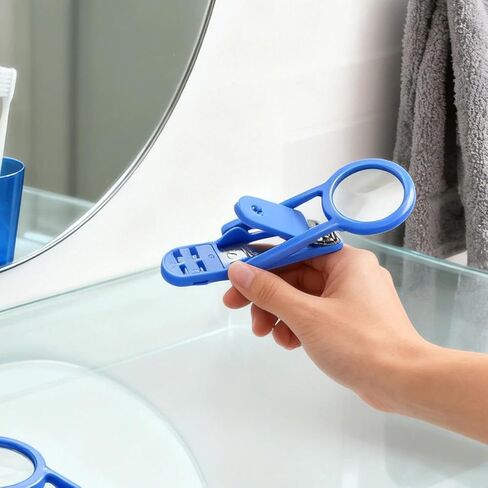 1Pc Rotatable Magnifying Lens Pet Nail Clippers For The Elderly With Magnifying Lens Nail Clippers Suitable For Hamsters Hedgehogs And Small Pets With Non-Slip Handles(white) in Saudi Arabia