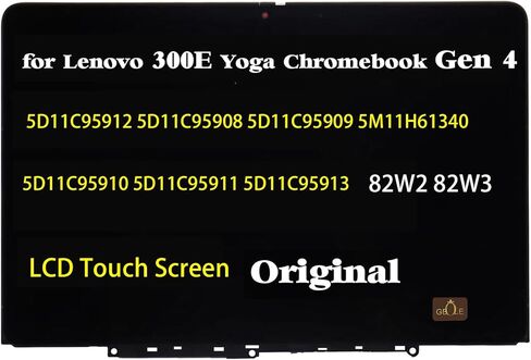 استبدال الشاشة الأصلي الجديد لجهاز Lenovo Chromebook Yoga 300e Gen 4 LCD تعمل باللمس محول الأرقام الجمعية الحافة 5D11C95912 5D11C95908 5D11C95909 5D11C95910 5D11C95911 5D11C95913 5M11H61340 in Saudi Arabia