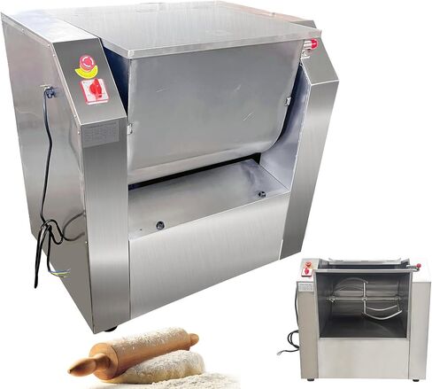 INTSUPERMAI Commercial 15KG Dough Mixer Machine Electric Flour Mixer with 90 Degree Tilt Bowl for Dough Mixing Kneading Capacity 30QT 1500W in Kuwait