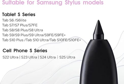 5PCS [Original Soft Tips] Tab S9 FE S Pen Tips Replacement Tips for Samsung Galaxy Tab S9/S9 FE/S9 Ultra/S9 Plus, S10 FE/S10/S10 Ultra/S10+ Tablet Stylus Pen Tips/Nibs (5PCS Tips/White) in Kuwait