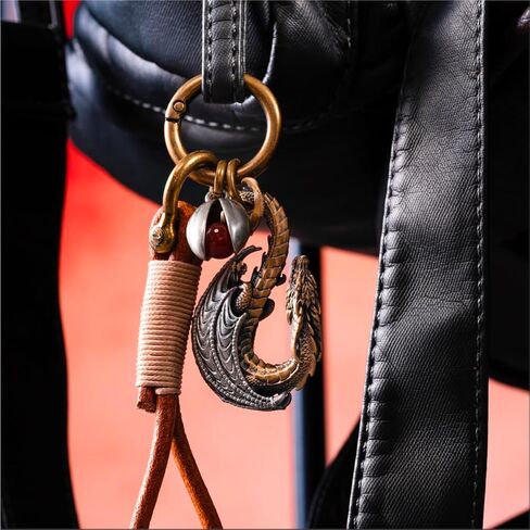 COPPERTIST.WU Dragon Hook Keychain w Keyring Novelty Gifts for Men Women Car Key Decor in Saudi Arabia