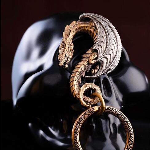 COPPERTIST.WU Dragon Hook Keychain w Keyring Novelty Gifts for Men Women Car Key Decor in Saudi Arabia