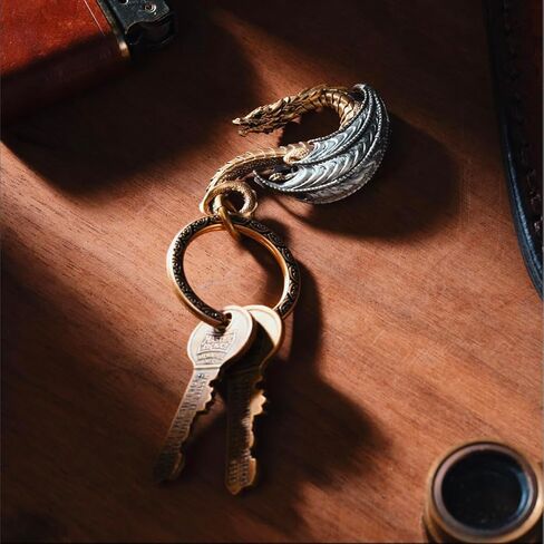 COPPERTIST.WU Dragon Hook Keychain w Keyring Novelty Gifts for Men Women Car Key Decor in Saudi Arabia