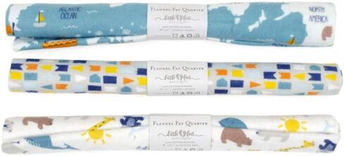 Oasis Fabrics Fun Flannels Barnyard on White Baby Price per Yard in Saudi Arabia