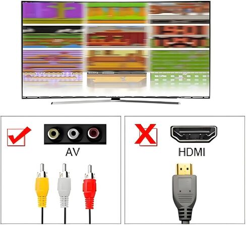وحدة تحكم ألعاب ريترو، نظام ألعاب ريترو لاسلكي، 620 لعبة فيديو كلاسيكية مدمجة، وحدة تحكم ألعاب التوصيل والتشغيل للتلفزيون مع مخرج AV ووحدتي تحكم لاسلكيتين (رمادي) in Kuwait