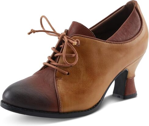 L'Artiste Alsehi Baroque Leather Pump-انزلاق مع كعب منتصف المنحوت in Saudi Arabia