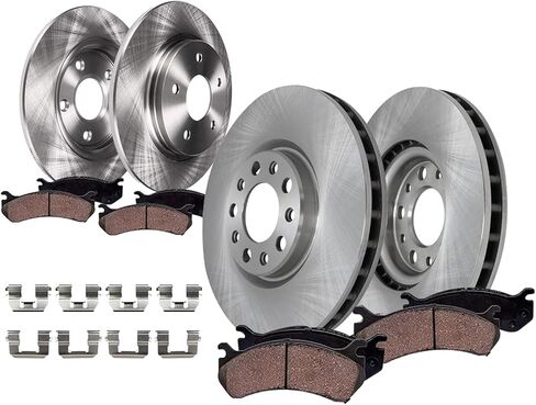 محور ديترويت - مجموعة فرامل لكزس GS200t GS350 GS450h IS200t IS300 IS350 RC200t RC300 RC350، 13.15 بوصة أمامية و12.20 بوصة قرص فرامل خلفي دوارات فرامل سيراميك مع استبدال الأجهزة in Kuwait