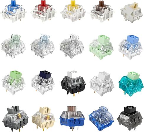 Kailh Choc 1350 and V2 Series Low Profile Mechanical Keyboard Switches Sample Pack 20pcs in Saudi Arabia