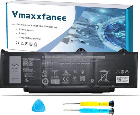 DR02P R73TC استبدال بطارية الكمبيوتر المحمول Dell Latitude 5540 5440 Precision 3580 3590 3480 3490 Series DR02P 803W6 0803W6 2X1V9 02X1V9 54Wh 11.4V 4623mAh in Kuwait