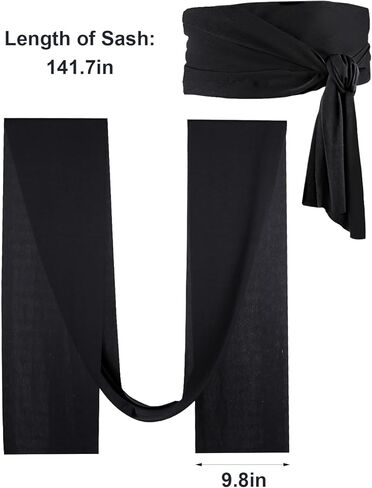 Pirate Costume Accessories – Bandana and Waist Scarf Set for Men & Women, 2PCS Halloween Cosplay Kit in Saudi Arabia