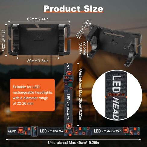 5 أجهزة كمبيوتر مصابيح الأمامية تصاعد مقطع مشبك مصباح يدوي مصباح يدوي حامل للسلونيك ومعظم المصابيح الأمامية الأخرى 22 مم -26 مم مصباح يدوي (لا تشمل مصباح الرأس) in Kuwait