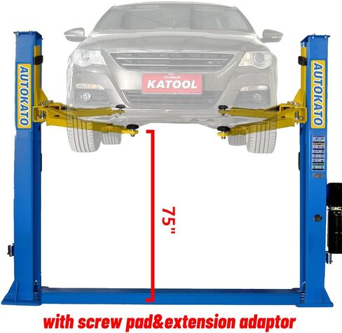 11000lbs 4.0HP 2 Post Lift Car Lift for Home/Shop/Garage Two Post Lift 2 Post Car Lift Auto Lift Automotive Lift (11000lbs Lift) in Kuwait