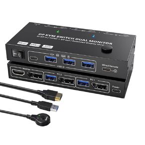 MST شاشة مزدوجة 2 شاشات 2 جهاز كمبيوتر مفتاح KVM in Kuwait