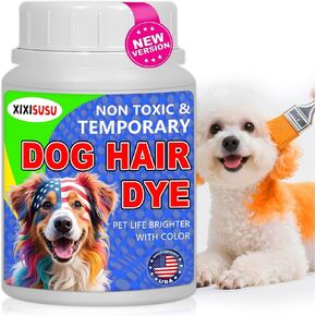 Dog Dye Non Toxic Temporary - 3.5 oz Hot Pink Pet Hair Dye | Safe for Dogs | Semi-Permanent Dog's Fur Dye | Perfect for Pet Grooming & Styling (Hot Pink, 3.5 Fl.oz) in Kuwait