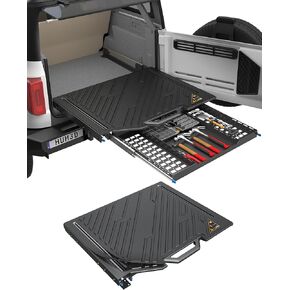 Slide Out Tailgate Fit for Ford Bronco 2021-2025 4-Door Double Extend Trunk Table Pull Out Cargo Shelf Bronco Accessories Cargo Organization in Saudi Arabia