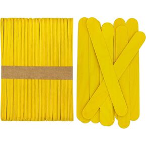 CraftySticks - 300 عبوة من أعواد الحرف الخشبية المطلية باللون الأحمر مقاس 15.24 سم، أعواد المصاصة الكبيرة للحرف اليدوية والتعلم وأساسيات العلوم والتكنولوجيا والهندسة والرياضيات in Kuwait