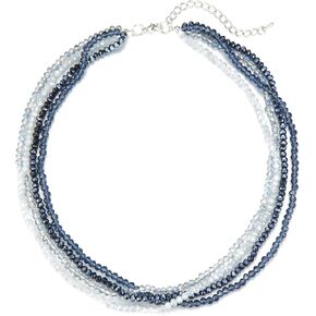 Noessla مطرز بيان القلائد للنساء الطبقات مكتنزة حبة قلادة الأزياء والمجوهرات هدايا للأم in Kuwait