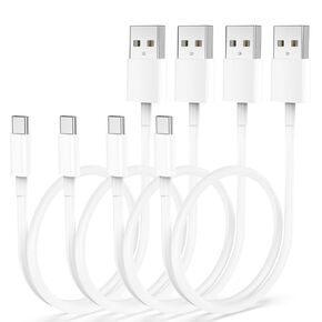 كابل USB إلى USB C بطول 3 أقدام، سلك CarPlay من النوع C [عبوة من قطعتين بطول 3 أقدام]، كابل USB A إلى USB C لأجهزة iPhone 17/16/15 Pro وMacBook Air وiPad Pro/Air (1 متر، أبيض) in Kuwait