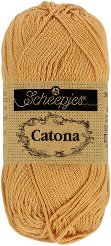 Scheepjes Catona 50g - 130 Old Lace Ecru Crochet and Knitting Yarn in Saudi Arabia