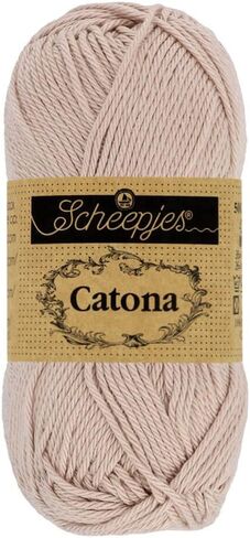 Scheepjes Catona 50g - 130 Old Lace Ecru Crochet and Knitting Yarn in Saudi Arabia