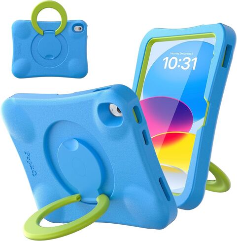 حافظات Pepkoo لجهاز iPad (A16) مقاس 11 بوصة 2025 وحافظة iPads الجيل العاشر مقاس 10.9 بوصة 2022، حماية كاملة للشاشة والجسم، حافظة مقاومة للصدمات للغاية وشديدة التحمل وغير قابلة للانزلاق لجهاز iPad in Saudi Arabia