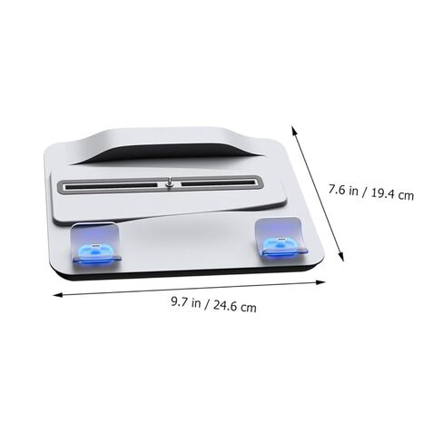 حامل تبريد متعدد الأغراض من HOMSFOU لشاحن وحدة التحكم، محور USB، مؤشر LED، دوران هواء فعال، قاعدة شحن مزدوجة لوحدات التحكم بالألعاب، أبيض in Kuwait