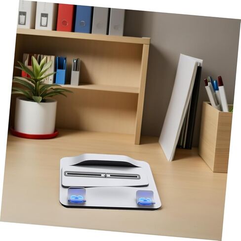 حامل تبريد متعدد الأغراض من HOMSFOU لشاحن وحدة التحكم، محور USB، مؤشر LED، دوران هواء فعال، قاعدة شحن مزدوجة لوحدات التحكم بالألعاب، أبيض in Kuwait