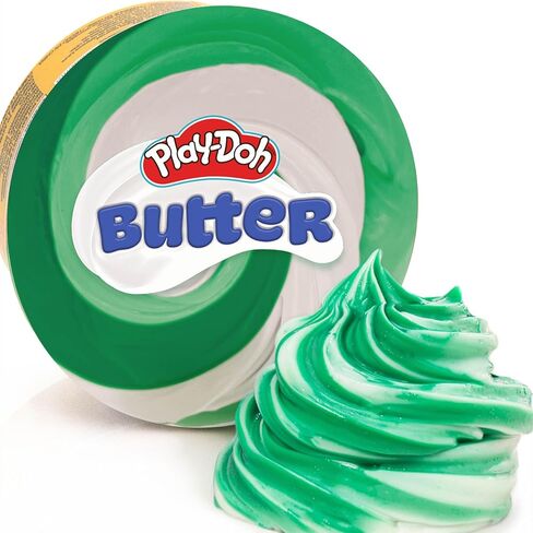 Play-Doh Butter, Pink, Green & Orange Compound, Sherbert Scent, Single 5 oz. Can in Kuwait