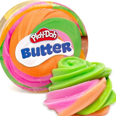 Play-Doh Butter, Pink, Green & Orange Compound, Sherbert Scent, Single 5 oz. Can in Kuwait