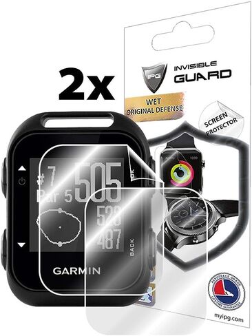 واقي شاشة IPG لـ GARMIN APPROACH S60 GOLF GPS WATCH (وحدتان) طبقة شفافة فائقة الدقة غير مرئية مضادة للخدش - ناعمة/شفاء ذاتي/خالية من الفقاعات in Kuwait