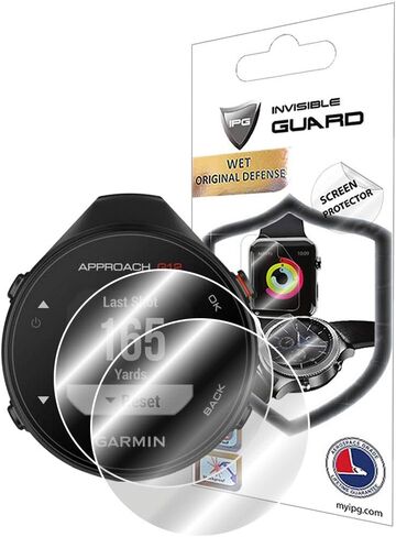 واقي شاشة IPG لـ GARMIN APPROACH S60 GOLF GPS WATCH (وحدتان) طبقة شفافة فائقة الدقة غير مرئية مضادة للخدش - ناعمة/شفاء ذاتي/خالية من الفقاعات in Kuwait