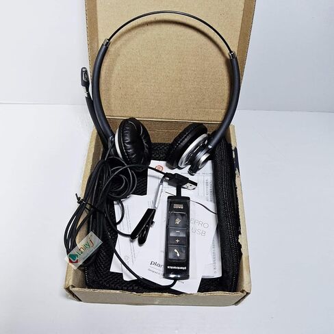 سماعة الرأس السلكية بلانترونيكس HW725 إنكور برو - DA80 متضمنة، أسود in Kuwait