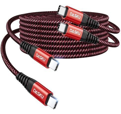 كابل USB C شحن سريع 3A [عبوة من قطعتين بطول 6 أقدام]، كابل USB A إلى USB C، سلك شاحن USB مضفر متين للغاية إلى USB C متوافق مع iPhone 17 16 15 Pro Max وSamsung Galaxy S10 وLG والمزيد - أسود in Kuwait