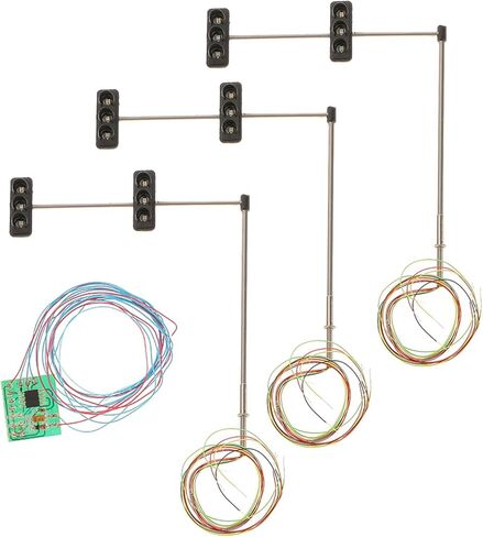Generic 3 Signal Lights Model 5-6 Light 7cm HO OO Train Railway Architecture Diorama Street Layout 4# in Saudi Arabia