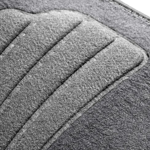 FH Group Car Floor Mats - Premium Full Set Gray Carpet Combo Small Car Seat Cover Design Floor Mats, Carpet Universal Fit Protector Mat for Most Sedan, SUV and Truck All Purpose Car Floor Mats in Saudi Arabia