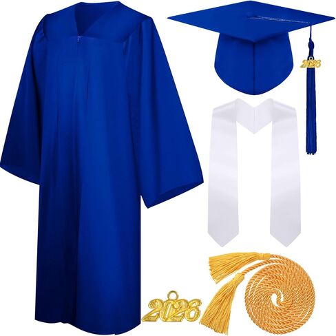 SYHOITE 4 PIETS 2025 TUREX TRAGUATION GOWTE CAP CAP TASSEL STOLE STOL in Saudi Arabia