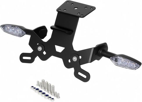 مجموعة مزيل الحاجز MT15 - مرتب الذيل متوافق مع 2018-2024 MT15 - حامل لوحة الترخيص مع إشارات الانعطاف الخلفية (دخان) in Kuwait