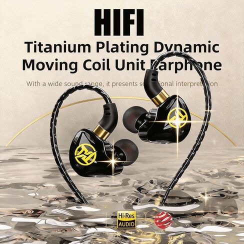 in Ear Gaming Headphones, Ultra-Thin Diaphragm Dynamic Driver HiFi Headphones with no delay, Suitable for Singing and Playing Games(with Box) in Saudi Arabia