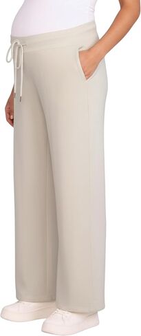 Motherhood Maternity Women's Under The Belly Wide Leg Pregnancy Lounge Sweatpants with Drawstring in Saudi Arabia