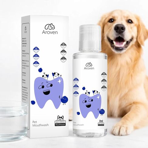 Dental Dog، 7.05oz مادة مضافة للمياه للعناية بالأسنان، Dental Para Perros، تركيبة متخصصة للعناية بالأسنان، تركيبة عديمة الرائحة والنكهة لمحاربة الجير وتعزيز صحة اللثة (قطعة واحدة) in Saudi Arabia